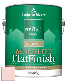 Benjamin Moore W105 Regal Select Exterior Paint-MoorLife Flat Finish краска цвет 889 Pacific Grove Pink