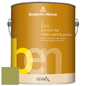 Benjamin Moore Ben W625 Premium Interior Latex Flat краска цвет 406 Huntington Green