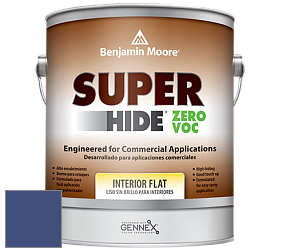 Benjamin Moore 355 Super Hide Zero Voc Interior Flat краска цвет 2067-20 Starry Night Blue