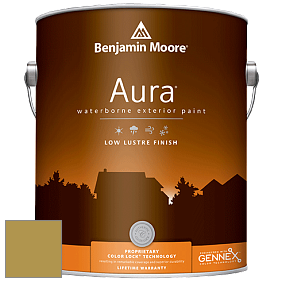 Benjamin Moore Aura 634 Waterborne Exterior Low Lustre Finish краска цвет 385 Savannah Moss
