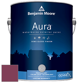 Benjamin Moore Aura 632 Waterborne Exterior Semi-Gloss Finish краска цвет 2076-10 Crushed Velvet