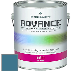 Benjamin Moore 792 Advance Interior Paint-Satin эмаль цвет 776 Santa Monica Blue