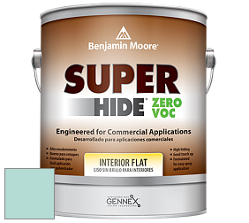 Benjamin Moore 355 Super Hide Zero Voc Interior Flat краска цвет 667 Maritime Blue