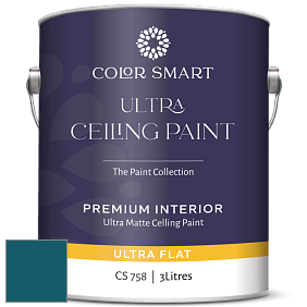 COLOR SMART CS 758 ULTRA CEILING PAINT ультраматовая краска цвет NCS S 5540-B10G 