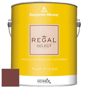 Benjamin Moore 547 Regal Select Waterborne Interior Flat Finish краска цвет 2084-10 Brick Red