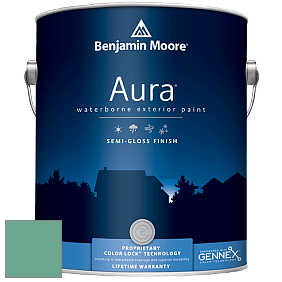 Benjamin Moore Aura 632 Waterborne Exterior Semi-Gloss Finish краска цвет 600 Medici Malachite