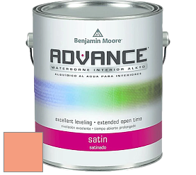 Benjamin Moore 792 Advance Interior Paint-Satin эмаль цвет 2014-40 Peachy Keen