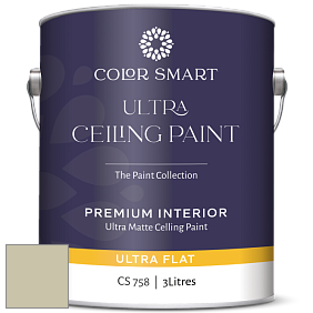 COLOR SMART CS 758 ULTRA CEILING PAINT ультраматовая краска цвет NCS S 2010-G80Y 