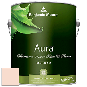 Benjamin Moore Aura 528 Waterborne Interior Semi-gloss Finish краска цвет 2168-60 Peach Nectar