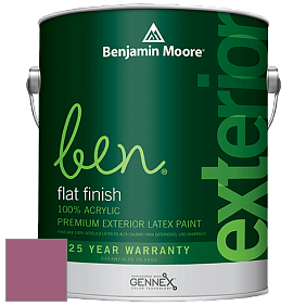 Benjamin Moore Ben 541 Waterborne Exterior Flat Finish краска цвет 1356 Fashion Rose