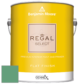 Benjamin Moore 547 Regal Select Waterborne Interior Flat Finish краска цвет 587 Scotch Plains Green
