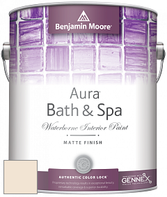 Benjamin Moore Aura 532 Bath & Spa Waterborne Interior Paint Matte Finish краска цвет 946 Sandy Beaches