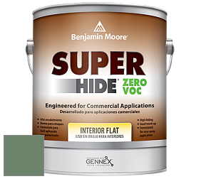 Benjamin Moore 355 Super Hide Zero Voc Interior Flat краска цвет 629 Weeping Willow