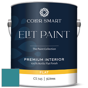 COLOR SMART CS 745 ELIT PAINT глубокоматовая моющаяся краска цвет 755 Salzburg Blue