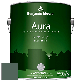 Benjamin Moore Aura 629 Waterborne Exterior Flat Finish краска цвет 693 Under the Sea