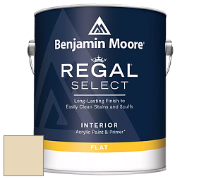 Benjamin Moore 547 Regal Select Waterborne Interior Flat Finish краска цвет 247 Consentino Chardonnay