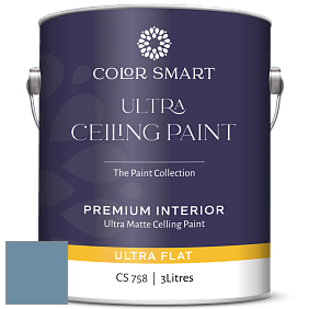 COLOR SMART CS 758 ULTRA CEILING PAINT ультраматовая краска цвет 839 Old Blue Jeans