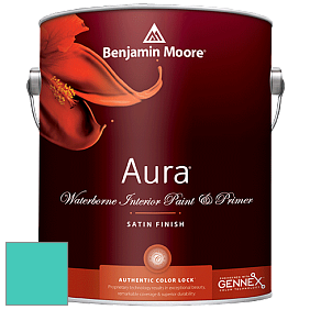 Benjamin Moore Aura 526 Waterborne Interior Satin Finish покрытие цвет NCS S 1050-B60G 