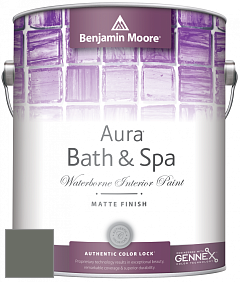 Benjamin Moore Aura 532 Bath & Spa Waterborne Interior Paint Matte Finish краска цвет 1575 Rainy Afternoon