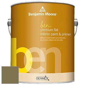 Benjamin Moore Ben W625 Premium Interior Latex Flat краска цвет 497 Shady Lane