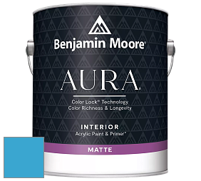 Benjamin Moore Aura 522 Interior Paint - Matte краска цвет 790 Bayberry Blue