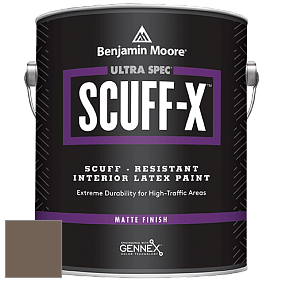 Benjamin Moore 484 Ultra Spec SCUFF-X Interior Matte Finish краска цвет 1000 Northwood Brown