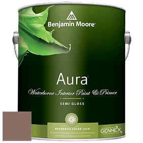 Benjamin Moore Aura 528 Waterborne Interior Semi-gloss Finish краска цвет 1014 Chocolate Pudding