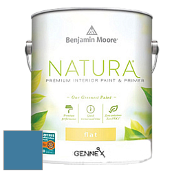 Benjamin Moore 514 Natura Interior Semi-Gloss Finish краска цвет 804 Chicago Blues