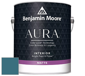 Benjamin Moore Aura 522 Interior Paint - Matte краска цвет 749 Bainbridge Blue