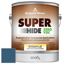 Benjamin Moore 355 Super Hide Zero Voc Interior Flat краска цвет 805 New York State of Mind