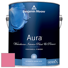 Benjamin Moore Aura 524 Waterborne Interior Eggshell Finish краска цвет 2001-40 Pink Popsicle