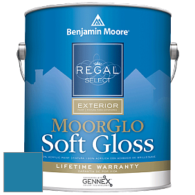 Benjamin Moore W096 Regal Select Exterior Paint-Moor GloSoft Gloss Finish краска цвет 784 Blue Macaw