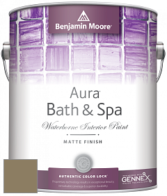 Benjamin Moore Aura 532 Bath & Spa Waterborne Interior Paint Matte Finish краска цвет 1519 Smoke Bush