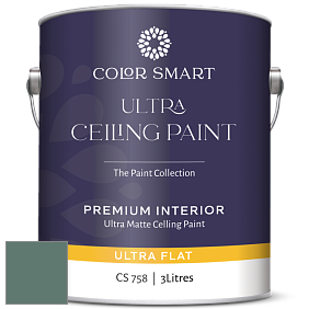 COLOR SMART CS 758 ULTRA CEILING PAINT ультраматовая краска цвет 685 Verdigris