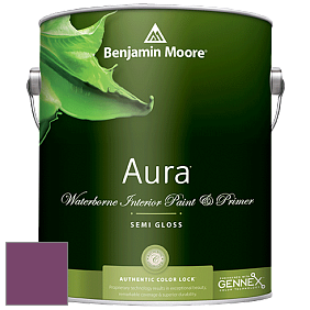 Benjamin Moore Aura 528 Waterborne Interior Semi-gloss Finish краска цвет 2074-20 Summer Plum