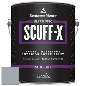 Benjamin Moore 484 Ultra Spec SCUFF-X Interior Matte Finish краска цвет 2120-50 Silver Spring