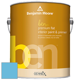 Benjamin Moore Ben W625 Premium Interior Latex Flat краска цвет 789 Sea to Shining Sea