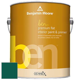 Benjamin Moore Ben W625 Premium Interior Latex Flat краска цвет NCS S 5540-B80G 