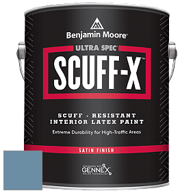 Benjamin Moore 486 Ultra Spec SCUFF-X Interior Satin Finish краска цвет 839 Old Blue Jeans