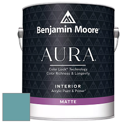Benjamin Moore Aura 522 Interior Paint - Matte краска цвет 2053-40 Blue Lake