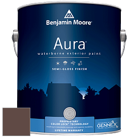 Benjamin Moore Aura 632 Waterborne Exterior Semi-Gloss Finish краска цвет 2113-20 Pine Cone Brown