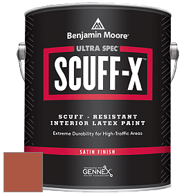 Benjamin Moore 486 Ultra Spec SCUFF-X Interior Satin Finish краска цвет 077 Fiery Opal