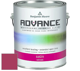 Benjamin Moore 792 Advance Interior Paint-Satin эмаль цвет 2079-20 Blushing Red