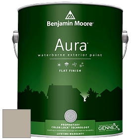 Benjamin Moore Aura 629 Waterborne Exterior Flat Finish краска цвет AF-100 