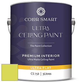 COLOR SMART CS 758 ULTRA CEILING PAINT ультраматовая краска цвет NCS S 0560-G60Y 