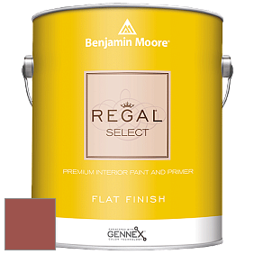 Benjamin Moore 547 Regal Select Waterborne Interior Flat Finish краска цвет 2089-10 Iron Ore Red