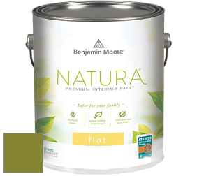 Benjamin Moore 512 Natura Interior Flat Finish матовая краска цвет NCS S 3065-G50Y 