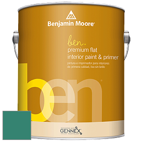 Benjamin Moore Ben W625 Premium Interior Latex Flat краска цвет NCS S 4040-B80G 