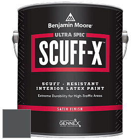 Benjamin Moore 486 Ultra Spec SCUFF-X Interior Satin Finish краска цвет 1596 Nightfall
