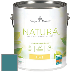 Benjamin Moore 512 Natura Interior Flat Finish матовая краска цвет 727 Calypso Blue
